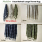 Maldon Faux Mohair Large Throw Rug 150x220cm - Silver