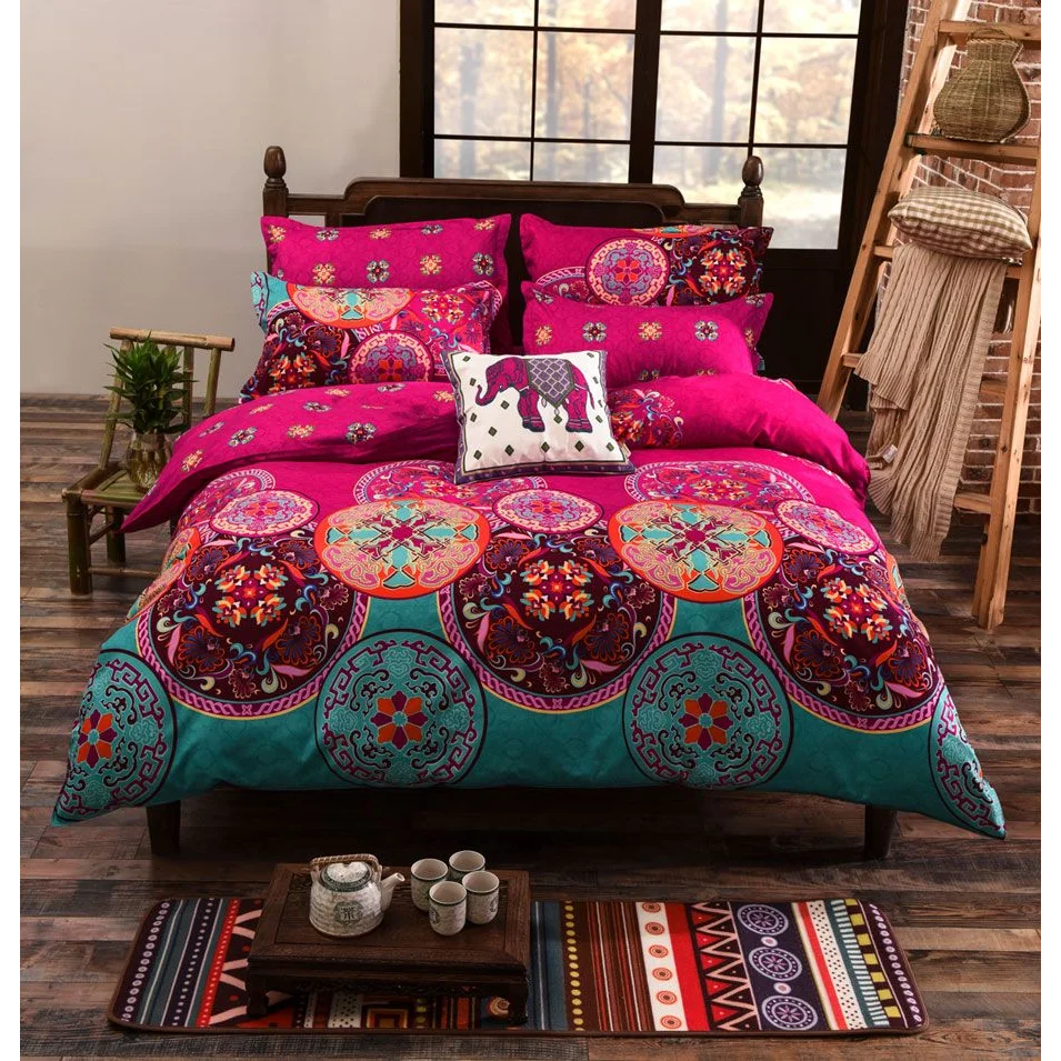Mandala King Size Duvet Quilt Cover Set - Home & Garden