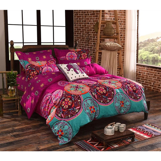 Mandala King Size Duvet Quilt Cover Set - Home & Garden
