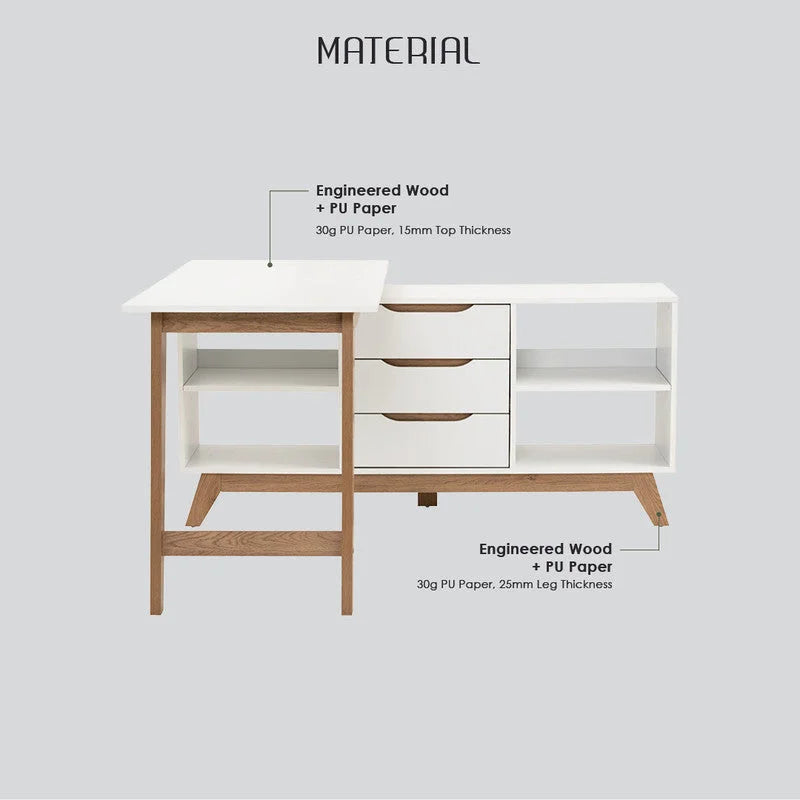 Mando Study Desk & Working Station - Furniture