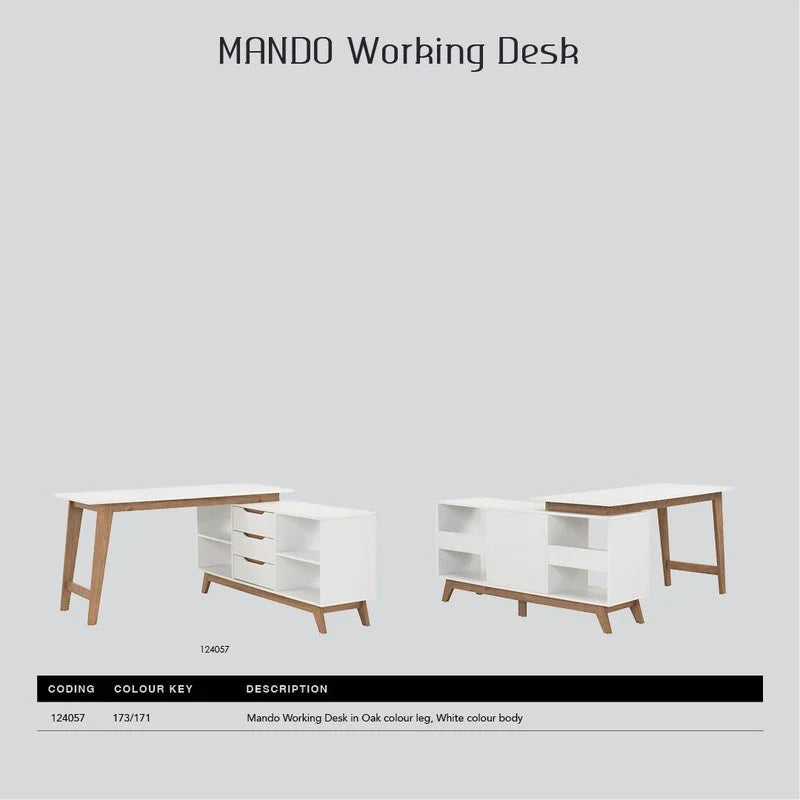 Mando Study Desk & Working Station - Furniture