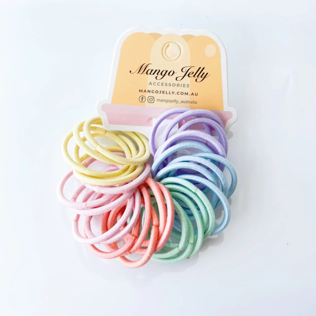 MANGO JELLY Kids Hair Ties (3cm) Classic Candy - Three Pack