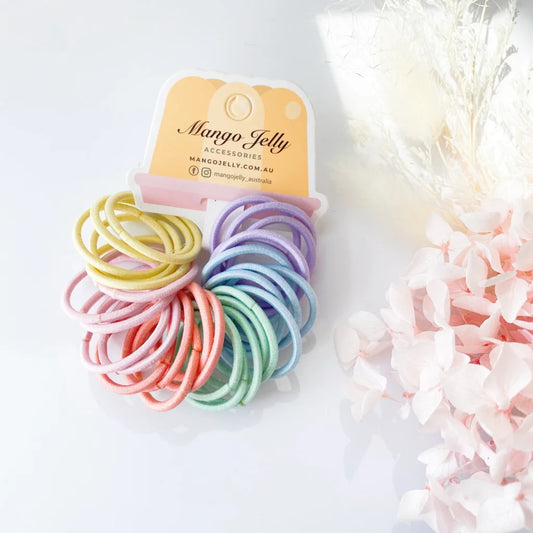 MANGO JELLY Kids Hair Ties (3cm) Classic Candy - Three Pack