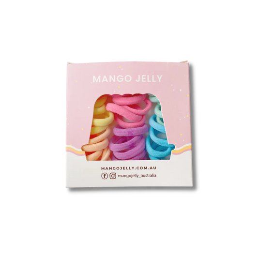 MANGO JELLY Metal-Free Hair Ties (3cm) Classic Pastel 36P