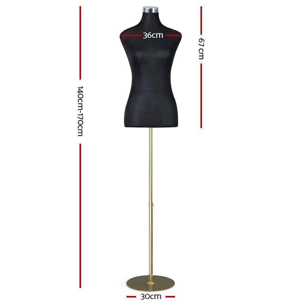 Mannequin dummy female with dressmaker clothes display torso