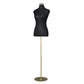 Black mannequin dummy female with dressmaker clothes display torso
