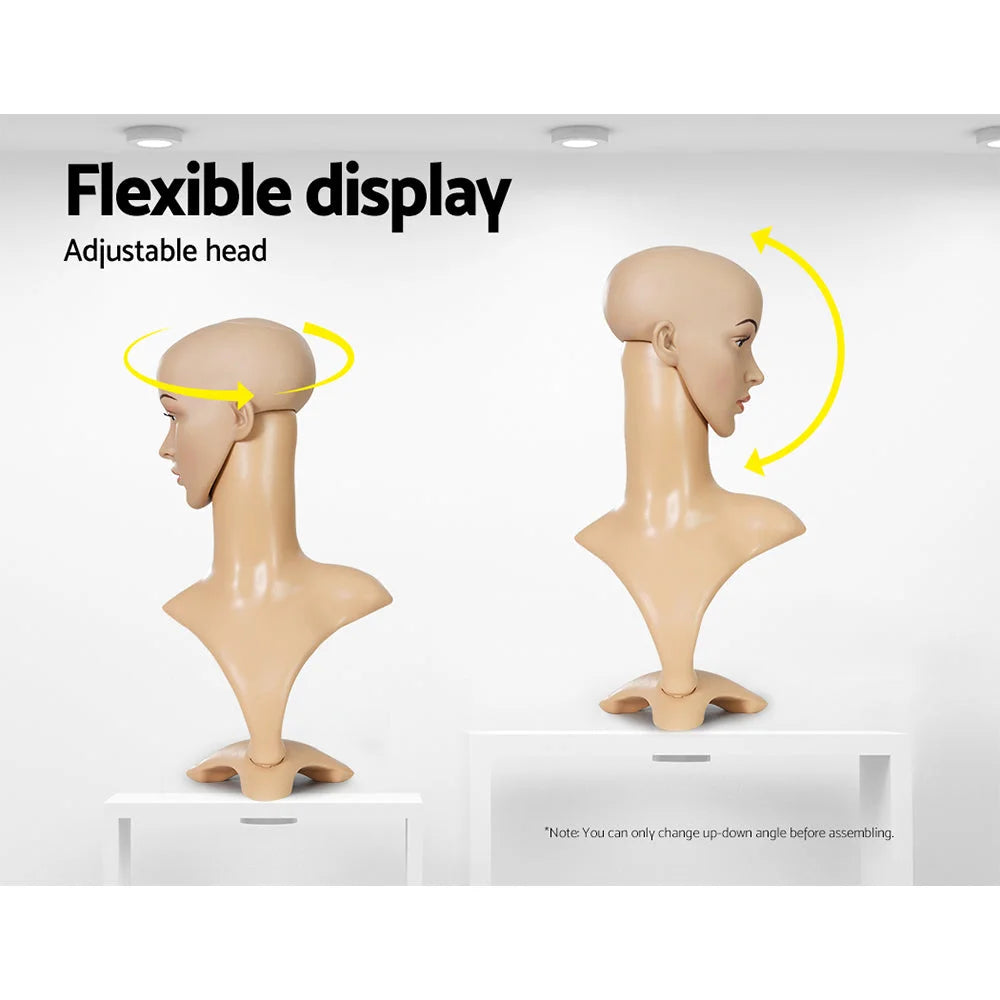 Dummy female display with stand professional use embellir