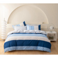 Mannix Striped Quilt Cover Set - Queen Size - Home & Garden