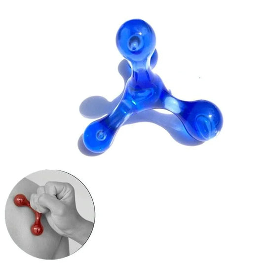 Manual Balance Four Ball Massager Blue - Health & Beauty >