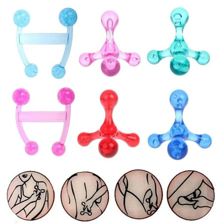 Manual Balance Four Ball Massager Blue - Health & Beauty >