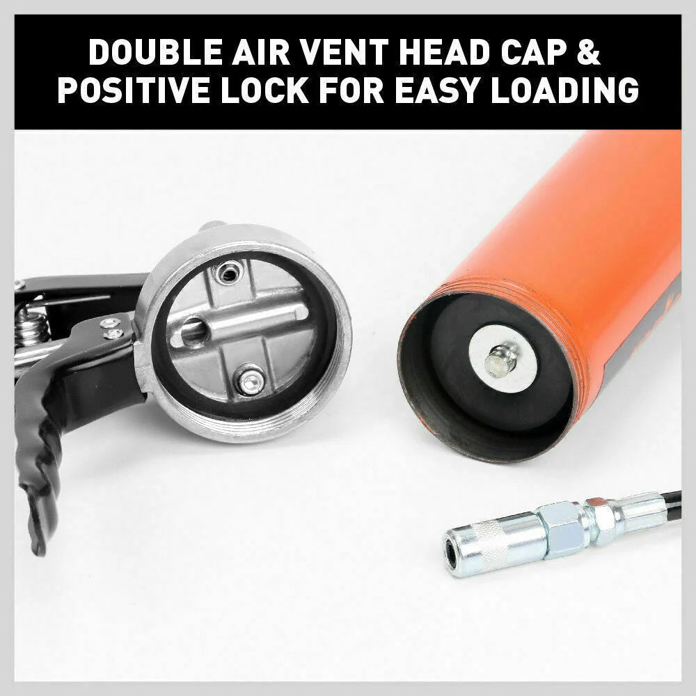 Manual Grease Gun 18’’ Pistol Grip 4500PSI Flexi Hose