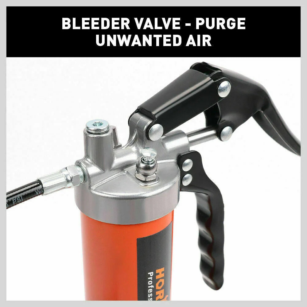 Manual Grease Gun 18’’ Pistol Grip 4500PSI Flexi Hose