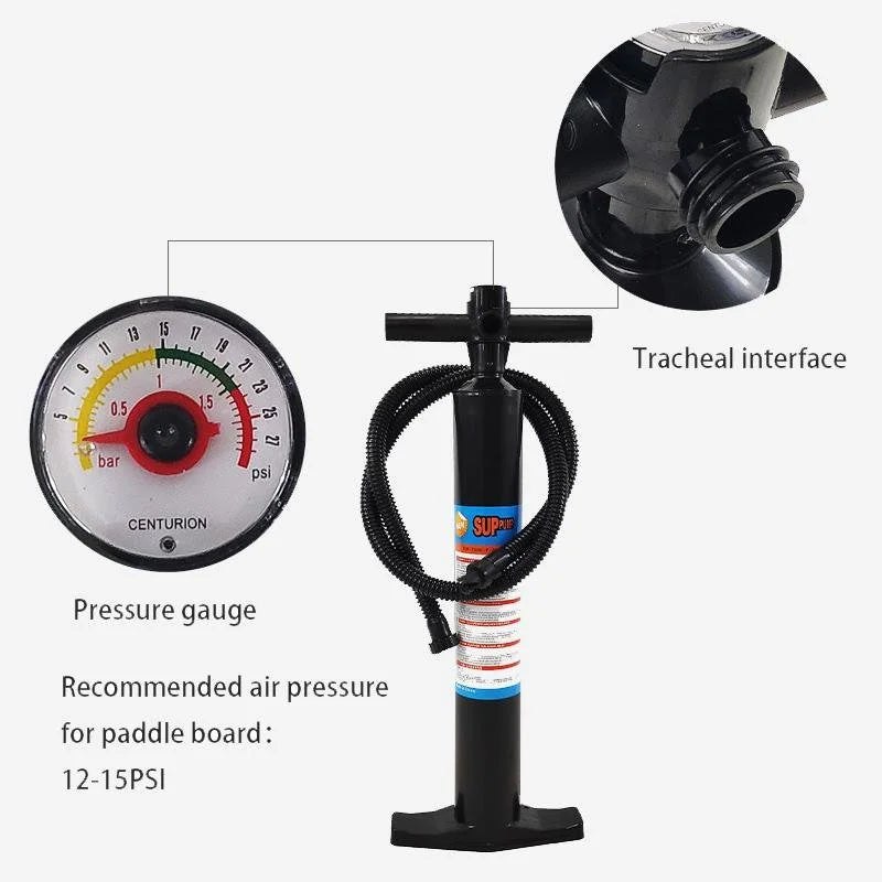 Manual Hand SUP Pump for Air Tracks Inflatable Mattresses