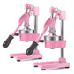Manual Juicer Set Premium 2X Commercial Hand Press Juice Extractor Squeezer Orange Citrus - Pink