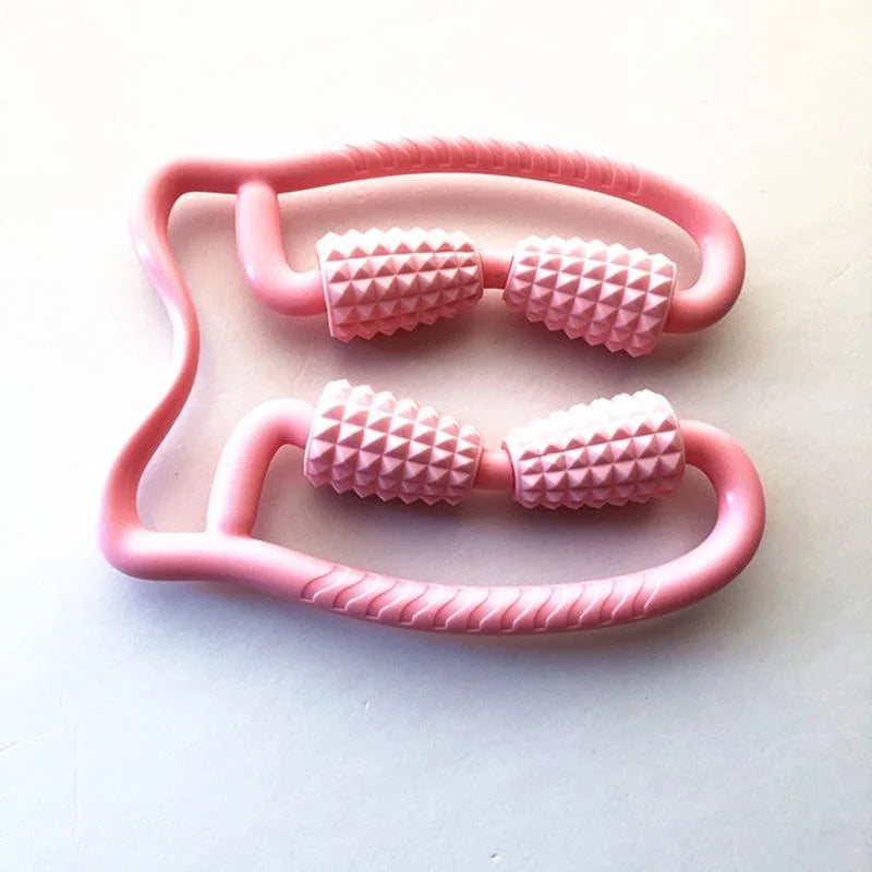 Manual Plastic Steering Wheel Leg Roller Massager Random