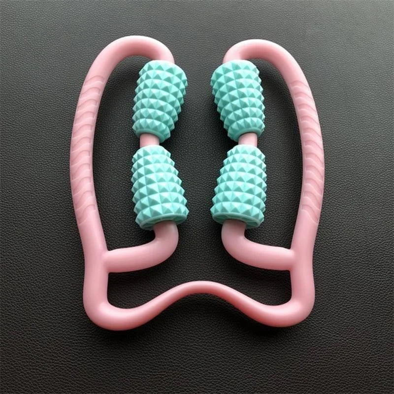 Manual Plastic Steering Wheel Leg Roller Massager Random