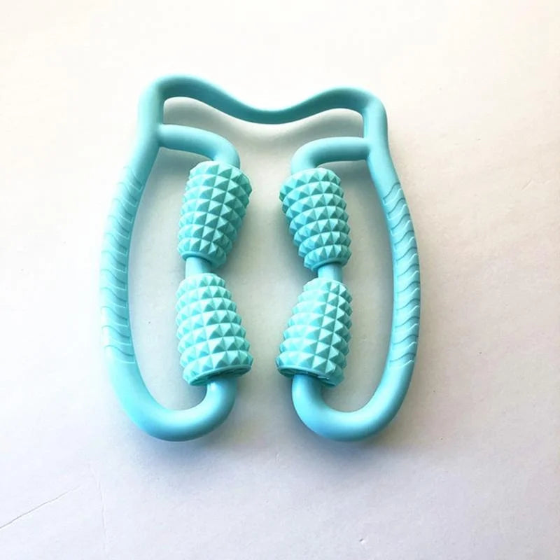 Manual Plastic Steering Wheel Leg Roller Massager Random