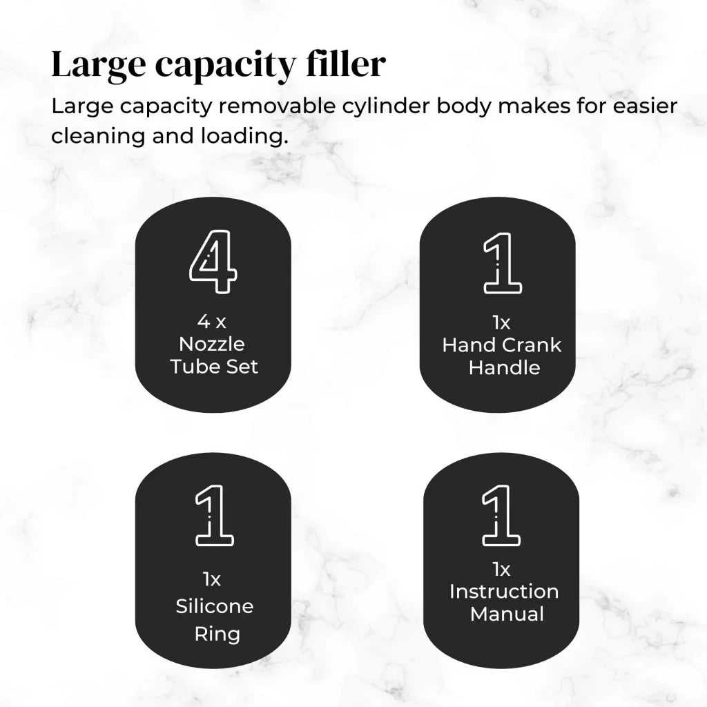 Manual Vertical Sausage Filler 5L - Stainless Stuffer Meat