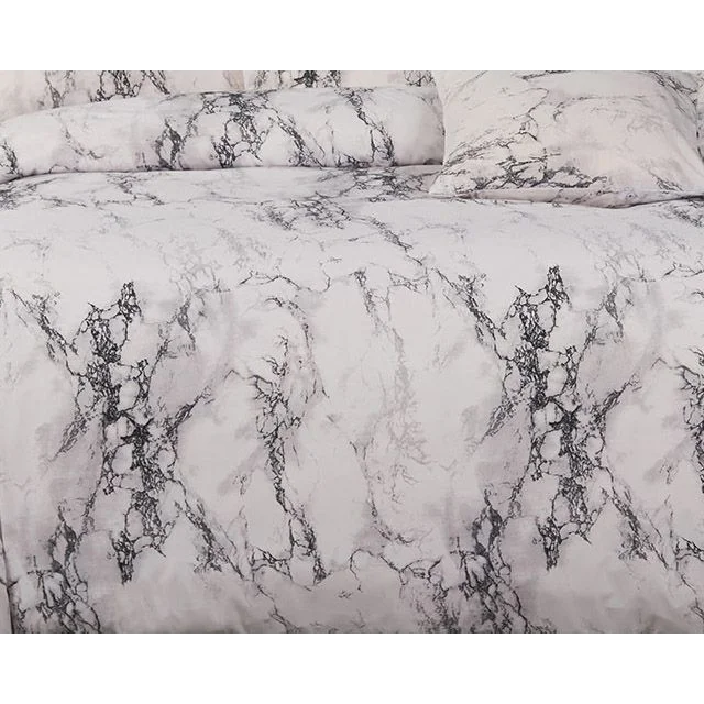 Marble Duvet Quilt Cover Set Super King Size - Home & Garden