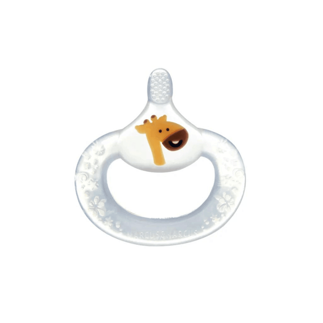 Marcus & Marcus- 6M+ Baby Teething Toothbrush Lola the Giraffe-Yellow
