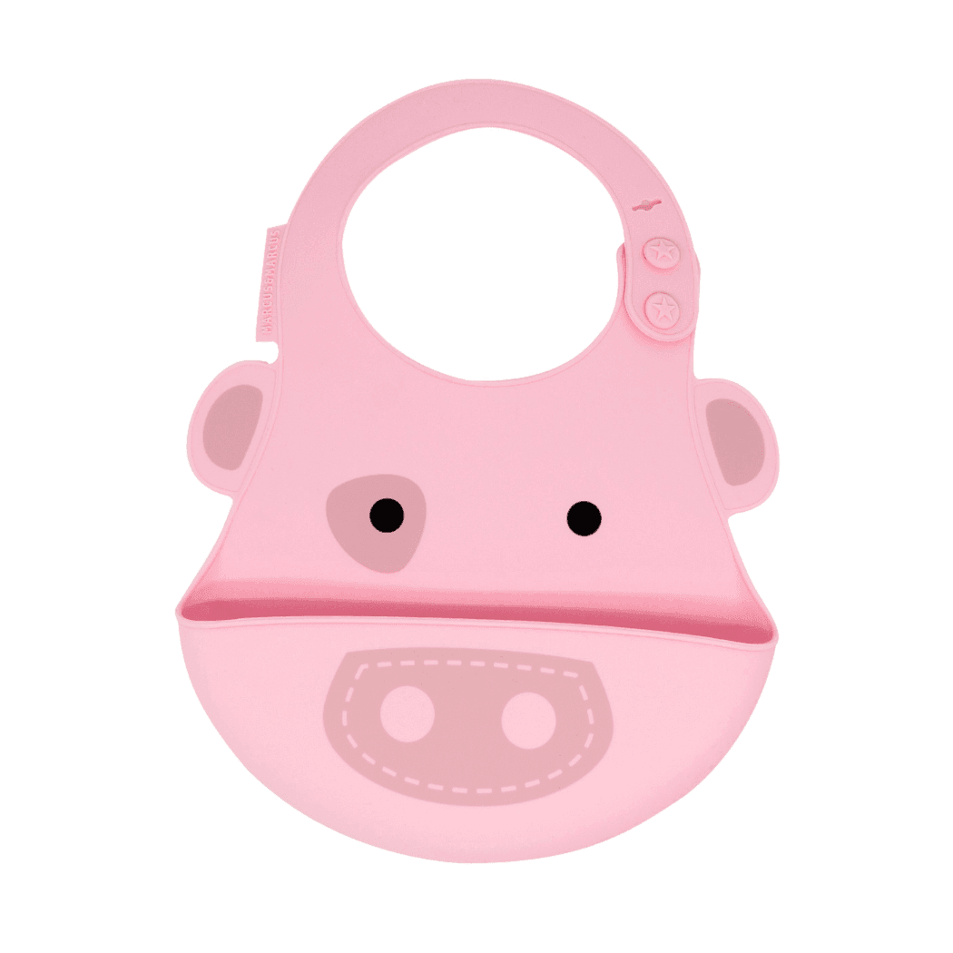 Marcus & Marcus - Baby Bib - Pocky the Pig-Pink