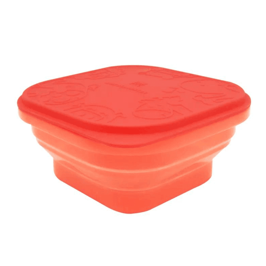 Marcus & Marcus - Collapsible Snack Container - Marcus the Lion- Red
