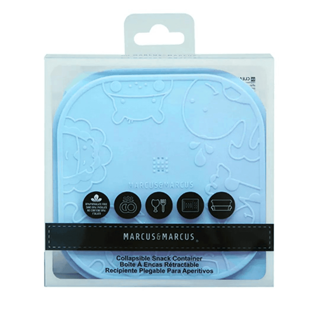 Marcus & Marcus - Collapsible Snack Container - Marcus the Lion- Red