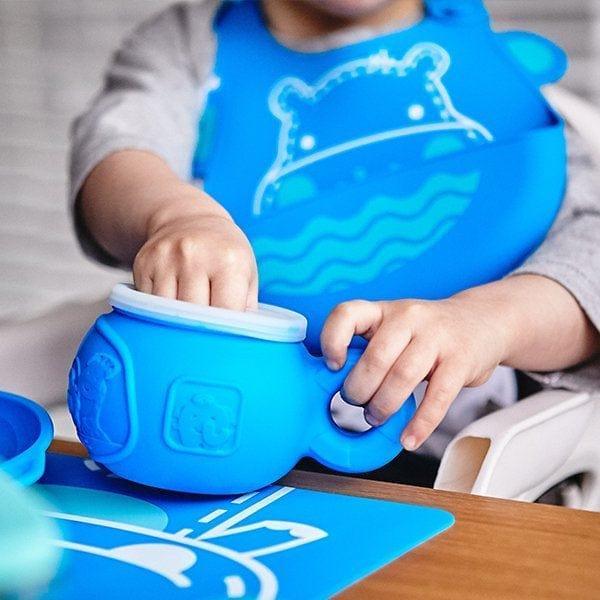 Marcus & Marcus-Snack Bowl Lucas the Hippo- Blue