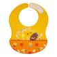 Marcus & Marcus -Wide Coverage Silicone Bib - Marcus the Lion- Red