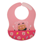 Marcus & Marcus -Wide Coverage Silicone Bib - Marcus the Lion- Red