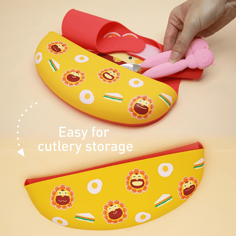 Marcus & Marcus -Wide Coverage Silicone Bib - Ollie the Elephant green