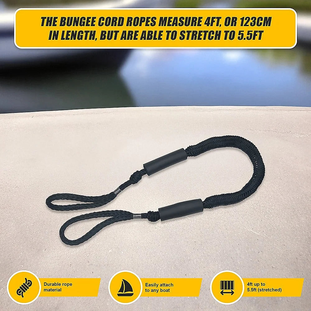 Marine Dock Line Boat Mooring Rope Anchor Cord Stretch 4