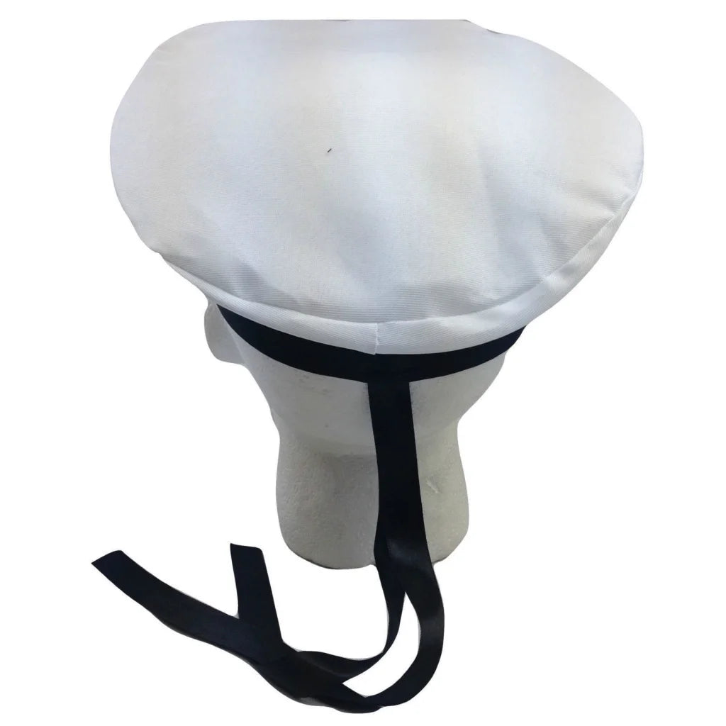 MARINE HAT Cap White BLACK Skipper Navy Sea Fancy Dress