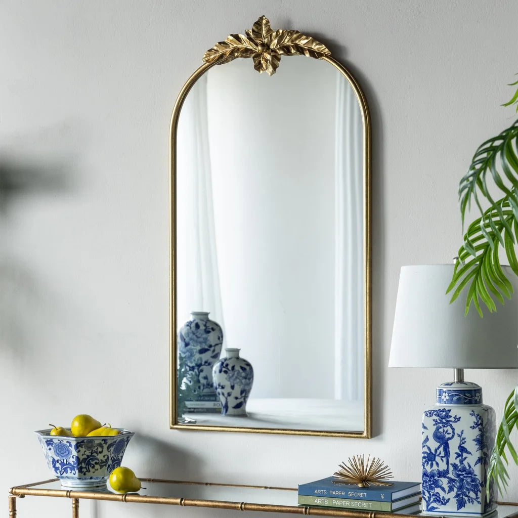 MARION TALL GOLD WALL MIRROR - Home & Garden > Decor >