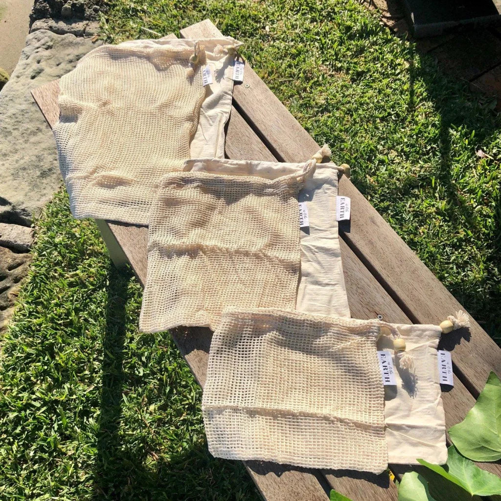 Market Day Shopping Bundle - 6 Produce Bags & Mesh Shopping