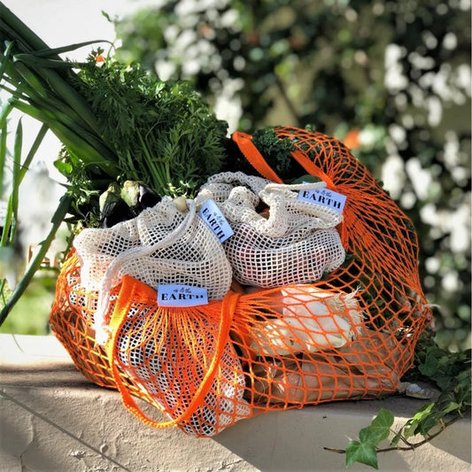 Market Day Shopping Bundle - 6 Produce Bags & Mesh Shopping