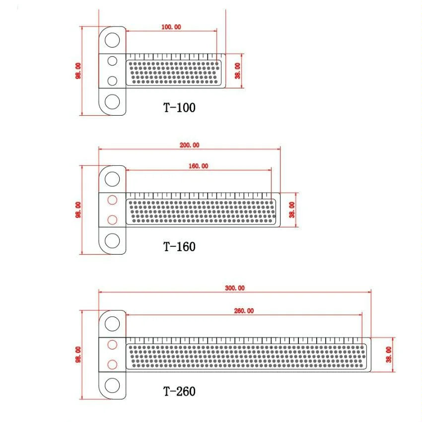 Marking Ruler for Woodworking T-shaped Holes - Tools >