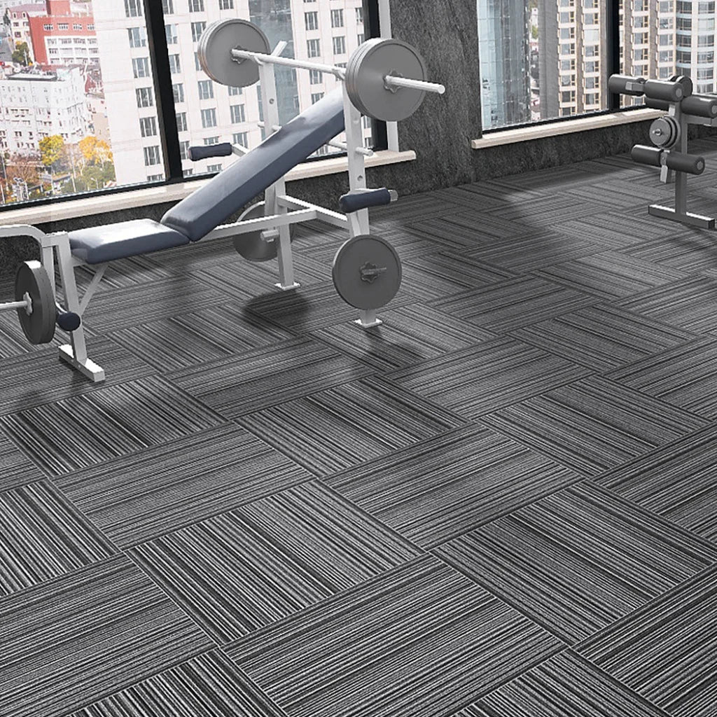 Marlow 20x Carpet Tiles 5m2 Box Heavy Black-1973193860444196871