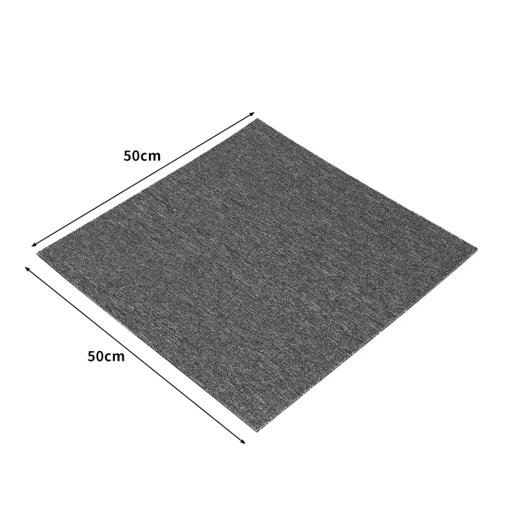 Grey marlow carpet tiles with side profile shown