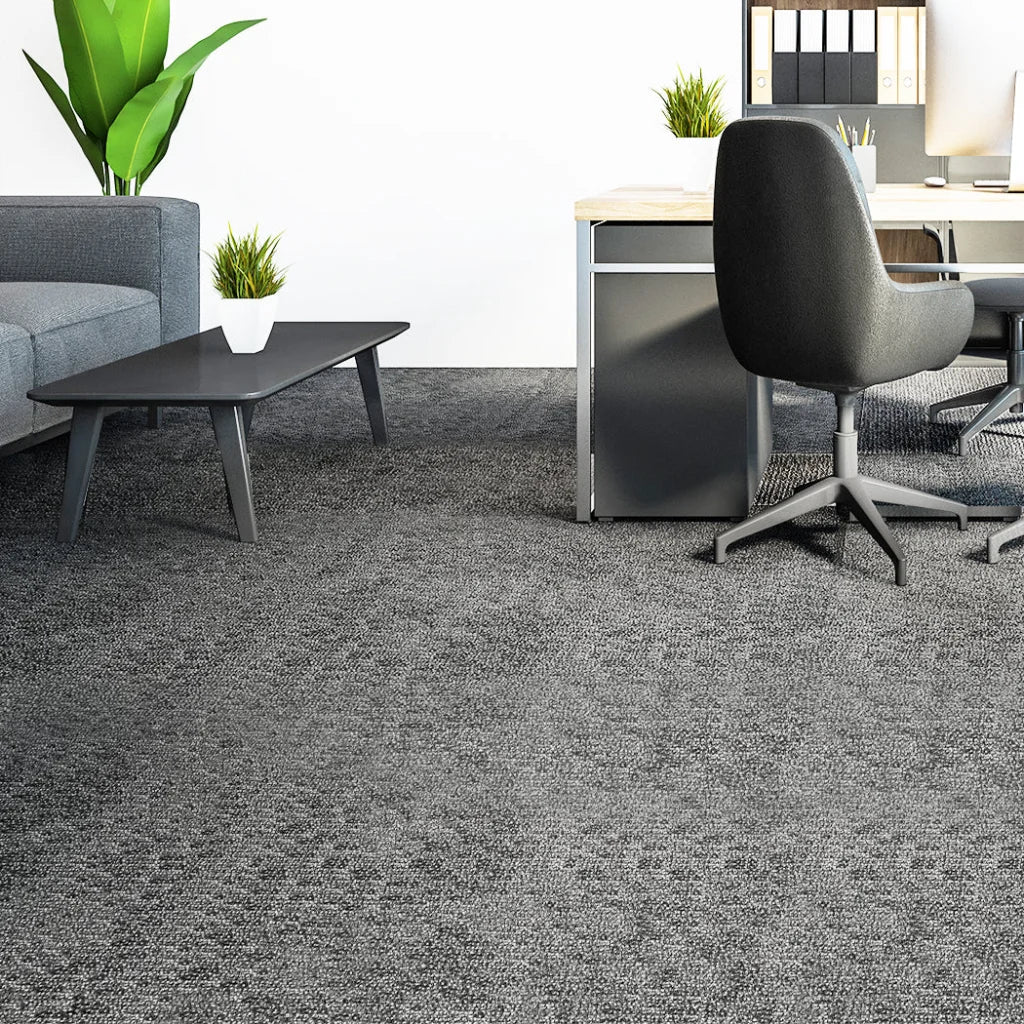 Marlow carpet tiles with side profile shown