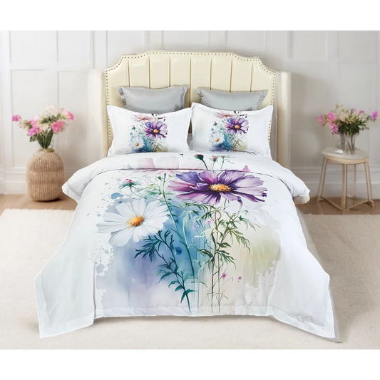 Marrea Floral Quilt Cover Set - Queen Size - Home & Garden