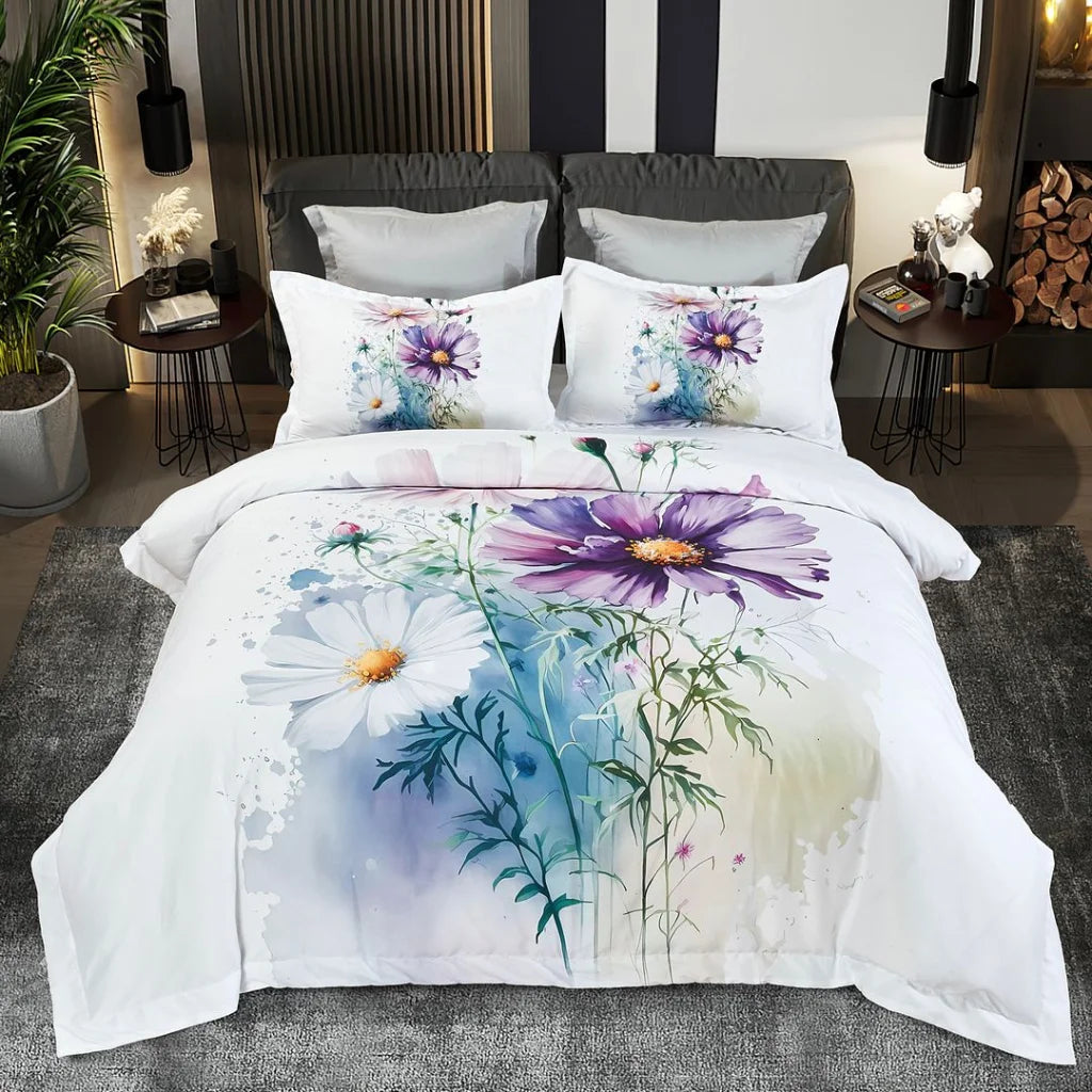 Marrea Floral Quilt Cover Set - Super King Size - Home &