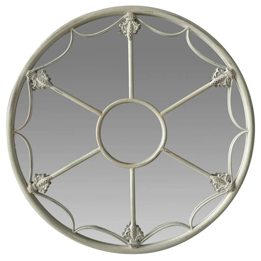 Martinique Fleur Round Wall Mirror 60cm - Home & Garden >