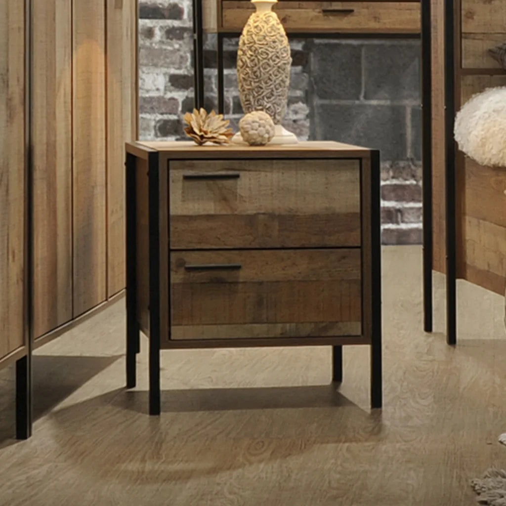 Mascot Bedside Table - Oak - Bedroom