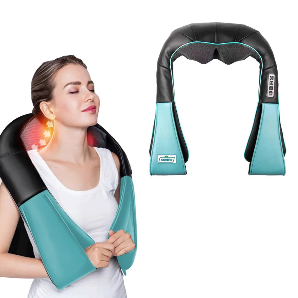 Massage Arm Body Massager Set Premium 3X Kneading Back Neck Shoulder - Black/Blue/White