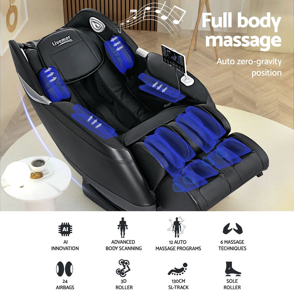 Massage Chair Recliner Home 3D Massager - Flynn - Furniture