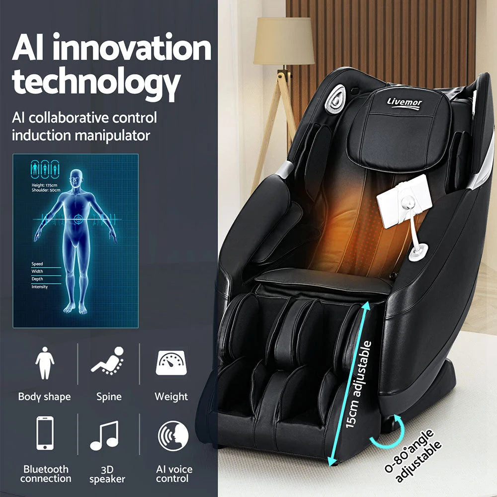 Massage Chair Recliner Home 3D Massager - Flynn - Furniture