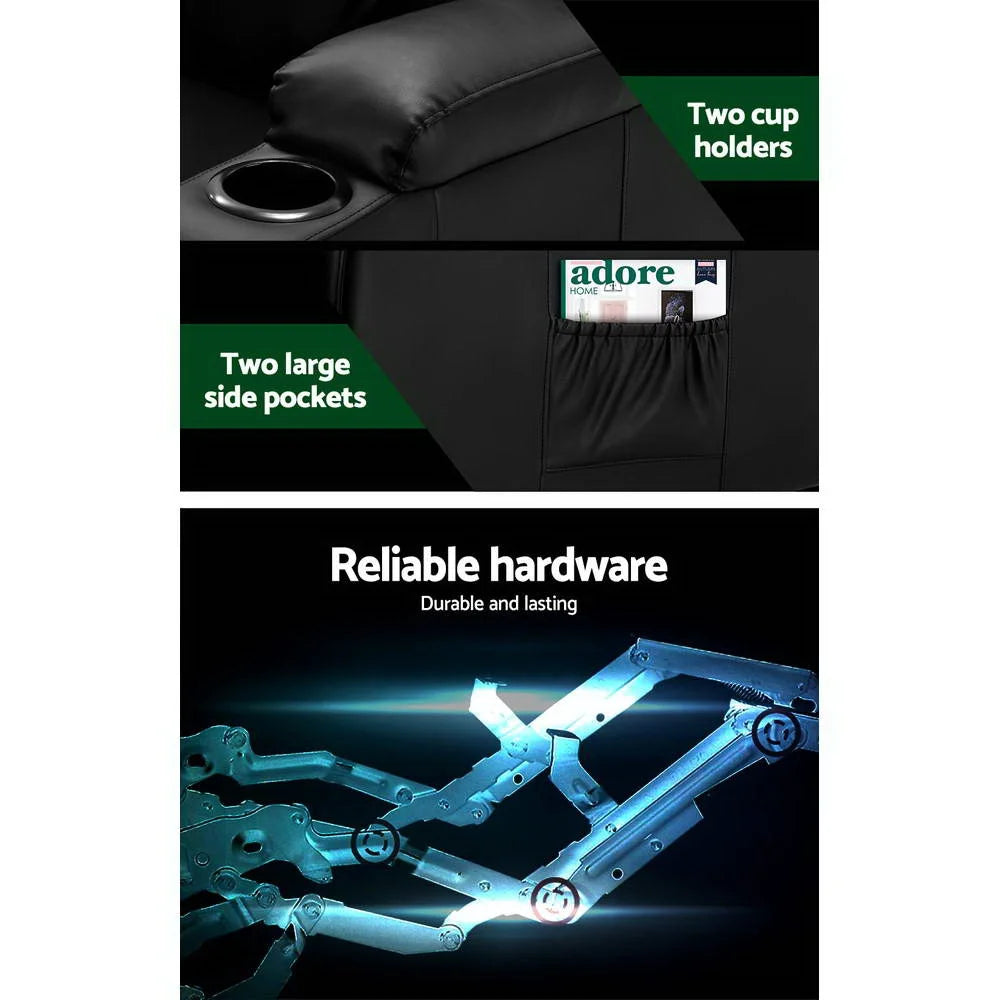 Massage Chair Recliner Luxury Lounge Sofa Armchair Heat