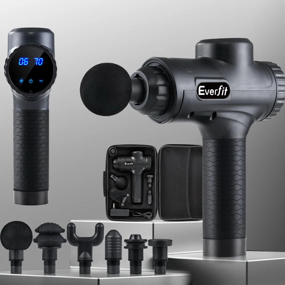 Massage Gun Vibration Massager 6 Heads Muscle Percussion