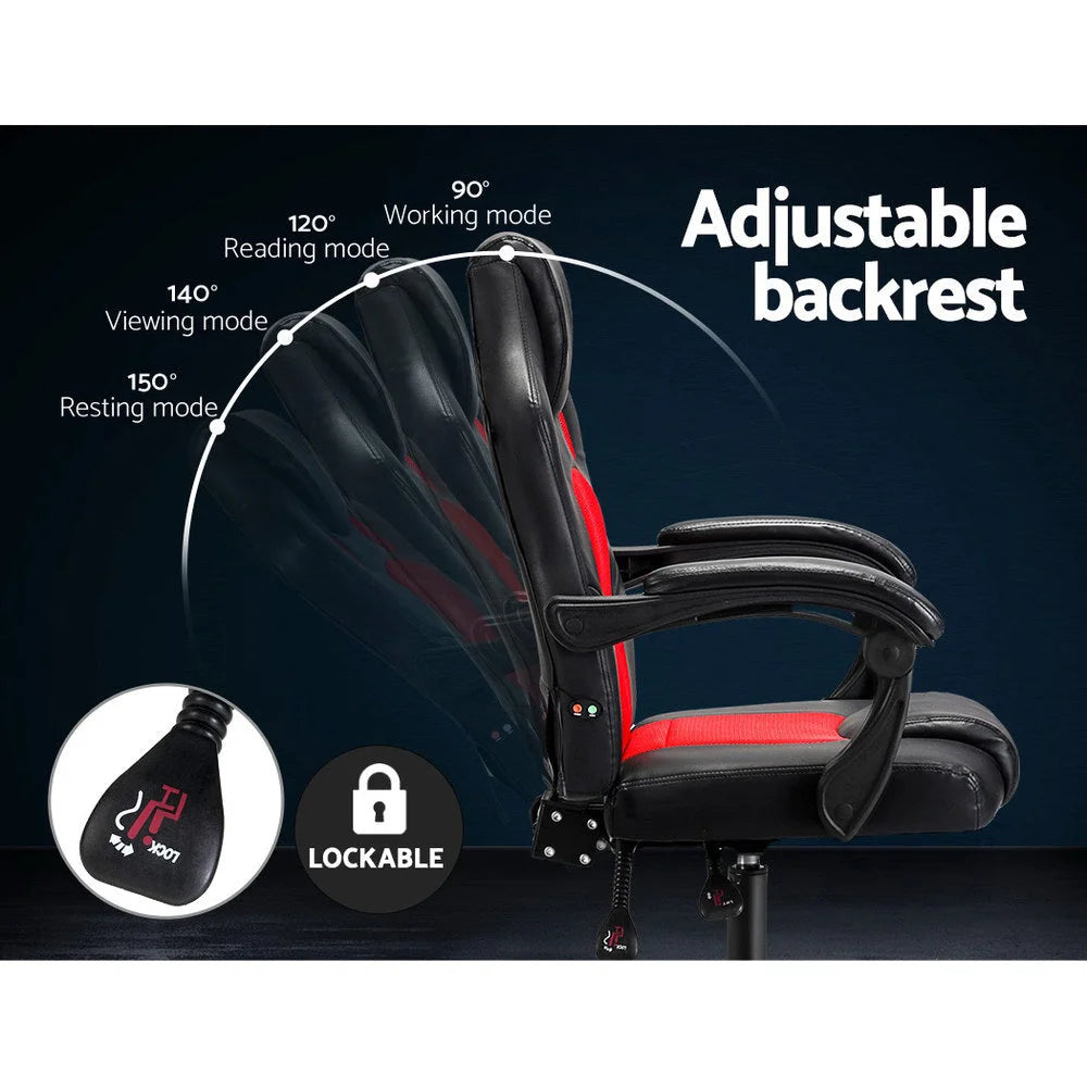Massage Office Chair Gaming Computer Seat Recliner Racer
